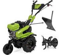 Motoculteur à essence 7CV 212 Cm3 5200W + Jeu de FRAISES + Butteur Idéal Jardin & Maraîchage VITO