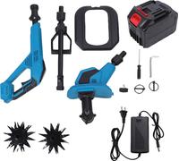 Motoculteur électrique avec batterie 4,5 Ah, puissant, 2 roues, sans fil, pour le jardin, la pelouse et le travail du sol, prise américaine