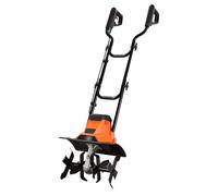 Motoculteur électrique filaire, motoculteur de jardin d'une largeur de travail de 36 cm, machine de labour robuste équipée d'un moteur de 1 200 W, motoculteur avec dents en acier et poignée repliable,