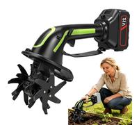 Motoculteur électrique sans Fil pour Makita 18 V, 550 W, avec Manche De 1 M, Profondeur Et Largeur De Travail De 10 Cm, Motoculteur Portable pour Une Préparation Facile du Black Only Equipment