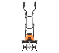 Motoculteur électrique SucceBuy d'une largeur de travail de 36 cm, d'une profondeur de travail de 22 cm et d'une puissance de 1 200 W, équipé de dents en acier et d'un guidon rabattable, idéal pour l'