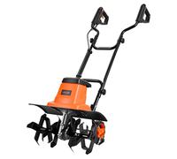 Motoculteur électrique VEVOR, largeur de travail 45 cm, profondeur de travail 22 cm, moteur 1 500 W, broyeur de terre, cultivateur à dents en acier et guidon rabattable, motoculteur pour l'entretien d