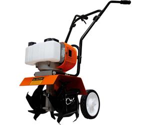 Motoculteur-faucheuse sans fil à essence, 52 cm³, 1,65 kW, 9 000 tr/min, 2 temps, réservoir de 1,2 l, 4 lames en acier, largeur de travail de 30 cm, profondeur de 20 cm, cultivateur portable pour désh