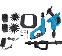Motoculteur sans fil, 360 tr/min, profondeur de travail maximale de 170 mm, alimenté par batterie, électrique, pour le jardin et la cour, prise américaine