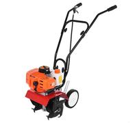 Motoculteur thermique 2 temps 9000 tr/min WILITTO réservoir 1 2 L Puissance 3 CV/1 65 kW 52 cm³ orange 30x82x94cm