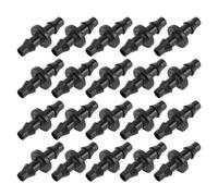 Motoforti Connecteur À Barbe D'Irrigation goute à goute 1/4" Raccord Droit À Barbe pour Pot De Fleurs Jardin Pelouse Plastique Noir 200 Pièces