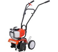Motofraise à essence, 52cc, 2 temps, mini-cultivateur pour pelouse et préparation du sol, modèle 653305, largeur de travail de 25 cm