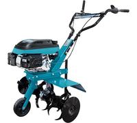Motofraise à essence avec entraînement par courroie, équipée de fraises forgées, largeur de travail de 70 cm, profondeur de travail de 27 cm, puissance du moteur de 5 chevaux, poids de 40 kg