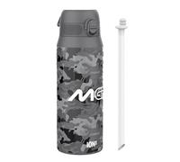 Ion8 MotoGP Courses Camouflage Bouteille Thermique de Sport avec Paille Amovible, 750ml/24oz, Bouteille Isotherme Anti-fuite, Facile à ouvrir, Verrouillage sécurisé, Passe au lave-vaisselle