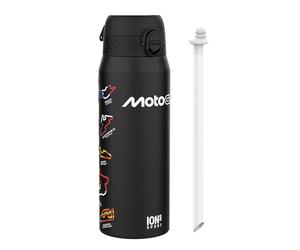MotoGP Courses Mêler Bouteille Thermique de Sport avec Paille Amovible, 750ml/24oz, Bouteille Isotherme Anti-fuite, Facile à ouvrir, Verrouillage sécurisé, Passe au lave-vaisselle