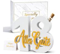 MOTONG Cadeau d'anniversaire 18 ans pour garçons et filles | Carte d'anniversaire originale avec tube à essai, impression 3D, cadeau d'anniversaire créatif pour 18e anniversaire
