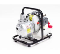 Motopompe à essence NAC 1,25 kW, pour l'arrosage et le pompage de l'eau, débit de 8000 l/h, moteur 2 temps, hauteur de refoulement de 25 m, profondeur d'aspiration de 8 m
