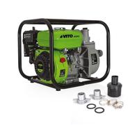 Pompe à eau thermique 5.5 CV 163 cm³ Motopompe Autonomie 3h Débit 30m³/h Raccord 50 mm VITO