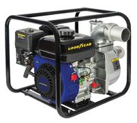 Pompe à eau 6.5CV Essence 4T OHV 196Cm3 Motopompe thermique 54m3/h Raccords 75mm Inondations Caves Piscines GOODYEAR