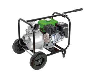 Motopompe thermique essence eaux claires 6 hp 212 cc 60m3 par heure sur roues