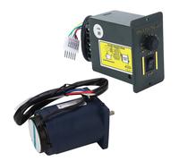 Motoréducteur 6W Haute Torsion Faible Bruit Résistant à la Chaleur Moteur Réversible à Vitesse Variable avec Contrôleur de Vitesse AC220V 1400R Par Minute (10 à 1400RPM)