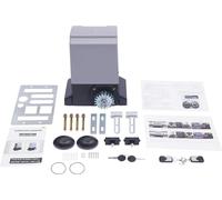 Motorisation automatique pour portail coulissant - Ouvre-porte électrique - Puissance 750 W 220 V - Max. 1 600 kg, 12 m - Vitesse de rotation 1 400 tr/min - Deux télécommandes 50 m - Argent