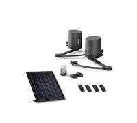 Avidsen Orane 510 Solaire, Motorisation Portail Battant à Bras Articulés, Kit Automatisme Complet 100% Solaire, 5m et 500kg, sans Fil, 4 Télécommandes, Photocellules, Économie d'Énergie, Gris, Durable