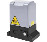 Motorisation pour portail coulissant - Moteur 750 W - 220 V - Jusqu'à 1 600 kg - Télécommande radio d'une portée de 50 m - Protection contre les surcharges - Jaune