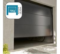 Avidsen Motorisation Porte de Garage Strömma 600 avec Rail en U et Chaîne, Moteur Porte de Garage 75kg Connectable Smartphone pour Porte Sectionnelle (2,10m) et Basculante (2,20m）