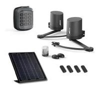 Avidsen Orane 510 Solaire, Motorisation Portail Battant à Bras Articulés, Kit Automatisme Complet 100% Solaire, 5m et 500kg, sans Fil, 4 Télécommandes, Clavier à Code, Photocellules, Gris