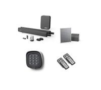 Avidsen Teha 410 Solaire, Motorisation Portail Battant Solaire, Kit Automatisme Complet, Pistons Électriques, 3.5m et 300kg, Panneau Solaire 20W, Clavier à Code, 4 Télécommandes, Sécurité, sans Fil