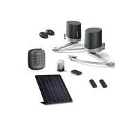 AVIDSEN Orane SE - Pack Motorisation Solaire pour Portail Battant à Bras Articulés - Kit Complet 24V (250kg/2,5m par battant) - Inclus : Panneau Solaire, 3 Télécommandes, Digicode sans Fil
