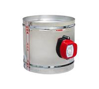 Motorisé Registre Air Valve Actionneur Conduit Ventilation | Corps en acier inoxydable, diamètre 80-200mm, angle 0-90 degrés, couple 1Nm, 220VAC(100MM 220V)
