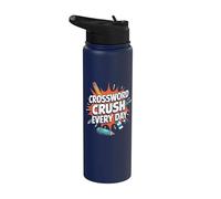 Mots croisés Stainless Steel Insulated Water Bottle