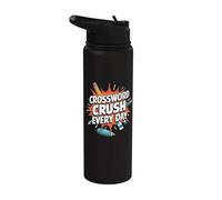Mots croisés Stainless Steel Insulated Water Bottle