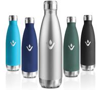 Motswedi Gourde Isotherme 750ml, Gourde Inox Enfant, 24h Froid & 12h Chaud, Thermos Isotherme, sans BPA, Réutilisable, Bouteille d'eau, pour Randonnée, Sport, Fitness, Gym, Acier Inoxydable