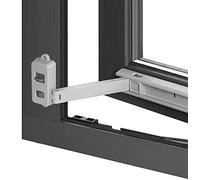 MOTT 50 Entrebâilleur de fenêtre sans perçage, loquet de sécurité pour fenêtre et porte coulissante, support de limiteur de fenêtre antivol