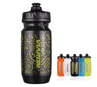MotuTech 550ML Bouteille d'eau Compressible pour Vélo Cyclisme Sport et Plein Air Gourde étanches Squeezable Water Bottle PP Sans BPA (Noir)