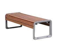 Moubhjd Banc de Jardin d'extérieur avec Cadre en métal,Banc de Jardin,Bancs Exterieur,Bonne Portance,avec Pieds à Cadre en Métal,pour Balcon,Cour,Pelouse,120cm