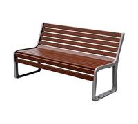 Moubhjd Banc de Jardin d'extérieur avec Cadre en métal,Banc de Jardin,Bancs Exterieur,Bonne Portance,avec Pieds à Cadre en Métal,pour Balcon,Cour,Pelouse,120cm