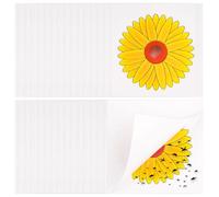 Mouches Piège Autocollant Fenêtre 30 Pièces 9.5x9.5cm, Non Toxique Inodore Attrape Mouches Fleur Anti Insectes Nuisibles Cuneary