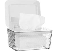 Mouchoirs humides, boîte, boîte pour produits d'hygiène pour bébé, sans BPA, boîte de papier toilette avec couvercle, boîte de rangement pour mouchoirs à utiliser à la maison et au bureau (boîte blanc