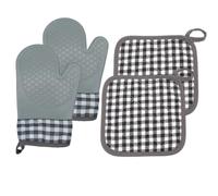 Moufle de four Prise texturée antidérapante | Gants De Cuisine Pour Cuisiner Cuisinière, Friteuse À Air, Grillade, Service, Fondue, Extérieur, Cuisine Maison