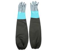 Moufles de Jardinage Longs 75cm Imperméables, Résistants, pour Pêche | PVC et Tissu, Manches Longues Couvrantes, pour Nettoyage D’étang, Pêcheurs, Lavage Auto, Travail Agricole