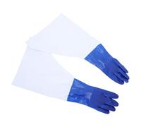 Moufles de Sablage en Caoutchouc Robustes pour Atelier, Antidérapants | Surface Texturée, Prise Améliorée, Protège Mains et Avant-bras, Usage Nettoyage, Hommes et Femmes