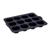 5five - moule 12 muffins silicone silitop noir rouge