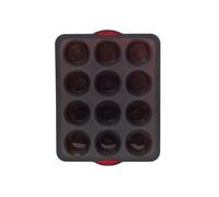 5five Moule à 12 muffins Silitop Silicone 40 cm Noir/Rouge
