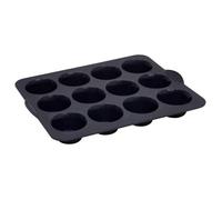 5five - moule 12 muffins silicone silitop noir rouge