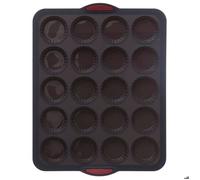 Moule 12 tartelette silicone ""Silitop"" noir rouge - 5five