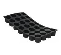 De Buyer – Moule MOUL'FLEX 1977.01 28 mini-cannelés en silicone 17,5 x 30 cm Noir