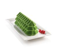 Moule 3D bûche sapin en silicone Silikomart
