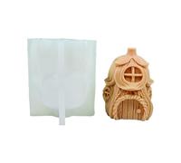 Moule 3D en silicone pratique pour maison en forme de champignon pour gypse et décoration de maison époxy pour les amateurs