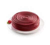 Silikomart Moule à gâteau 3D Vinyle Silicone Ø 195 h 50 mm Anti-adhérent Gris Fabriqué en Italie