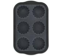 Moule 6 mini tartelettes 28 x 18 cm Zenker Silicone fibre de verre Gris,Noir G