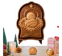 Moule à à la main antiadhésif de Noël Jésus Nativité Moule | Mini moules à gâteau à main pour savon, bougie, artisanat, qualité alimentaire, chocolat, gâteau, fête, salle de classe